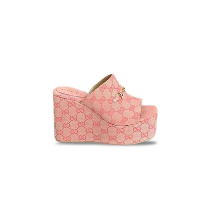 GUCCI WOMEN'S WEDGE SANDAL WITH HORSEBIT 816328